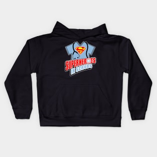 Superheroes in Scrubs Nurse Gift Kids Hoodie